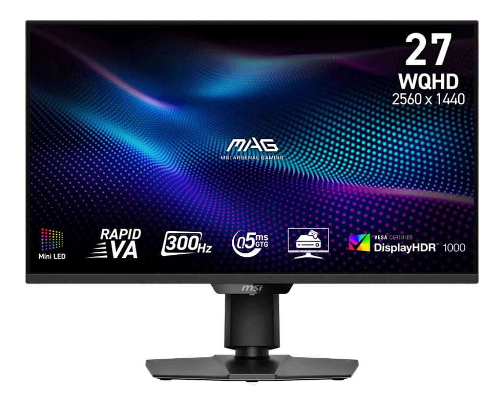 MSI MAG 274QPF X30MV 27" VA QHD 300Hz 0,5ms Černá 3R