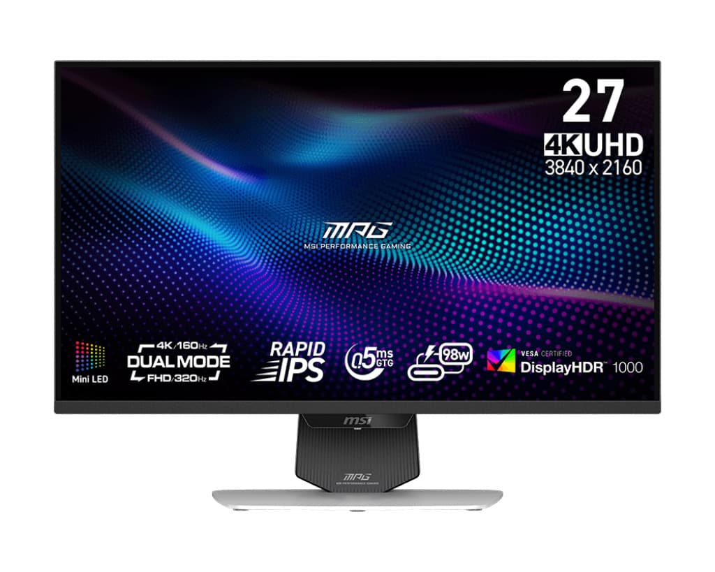 MSI MPG 274URDFW E16M 27" IPS 4K UHD 160Hz 0,5ms Bílá 3R