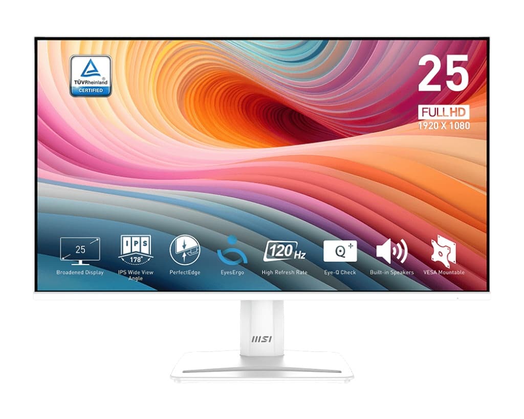 MSI Pro MP251W E2 24,5" IPS FHD 120Hz 1ms Bílá 2R