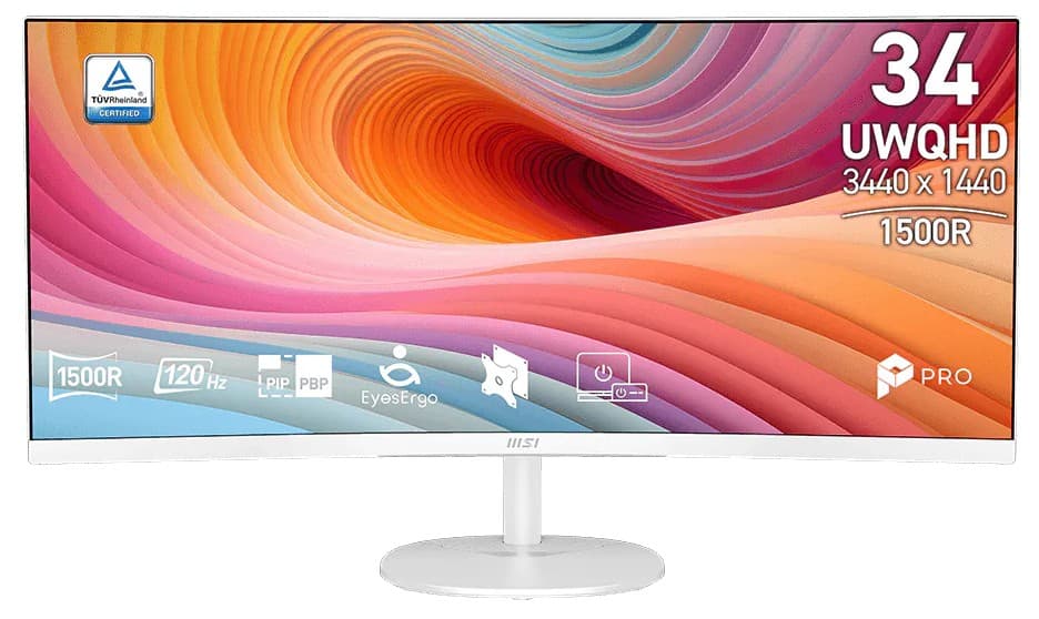 MSI Pro MP341CQW E12 34" VA UWQHD 120Hz 1ms Bílá 3R