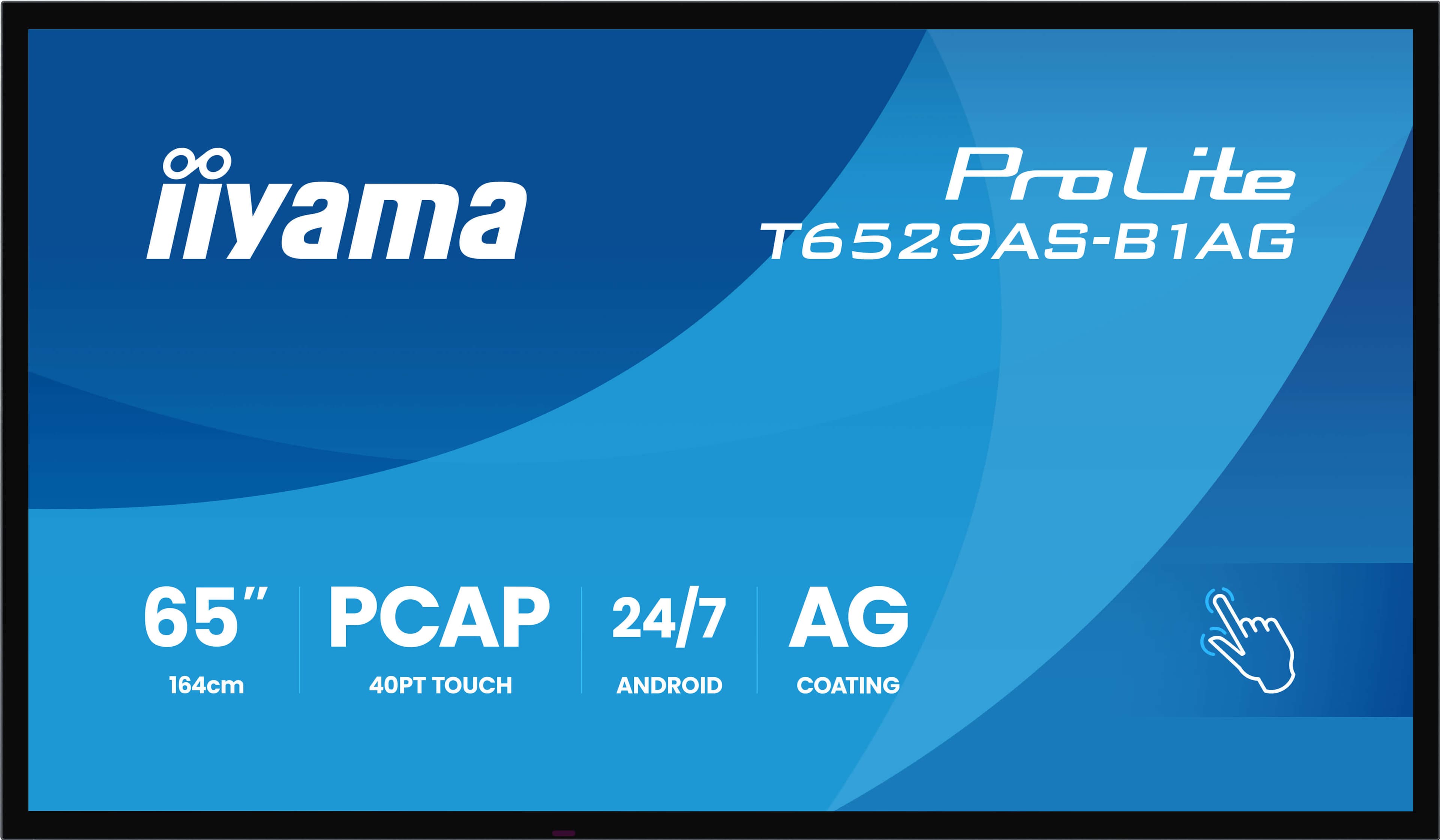 65" iiyama T6529AS-B1AG: IPS, 4K UHD,Android,24