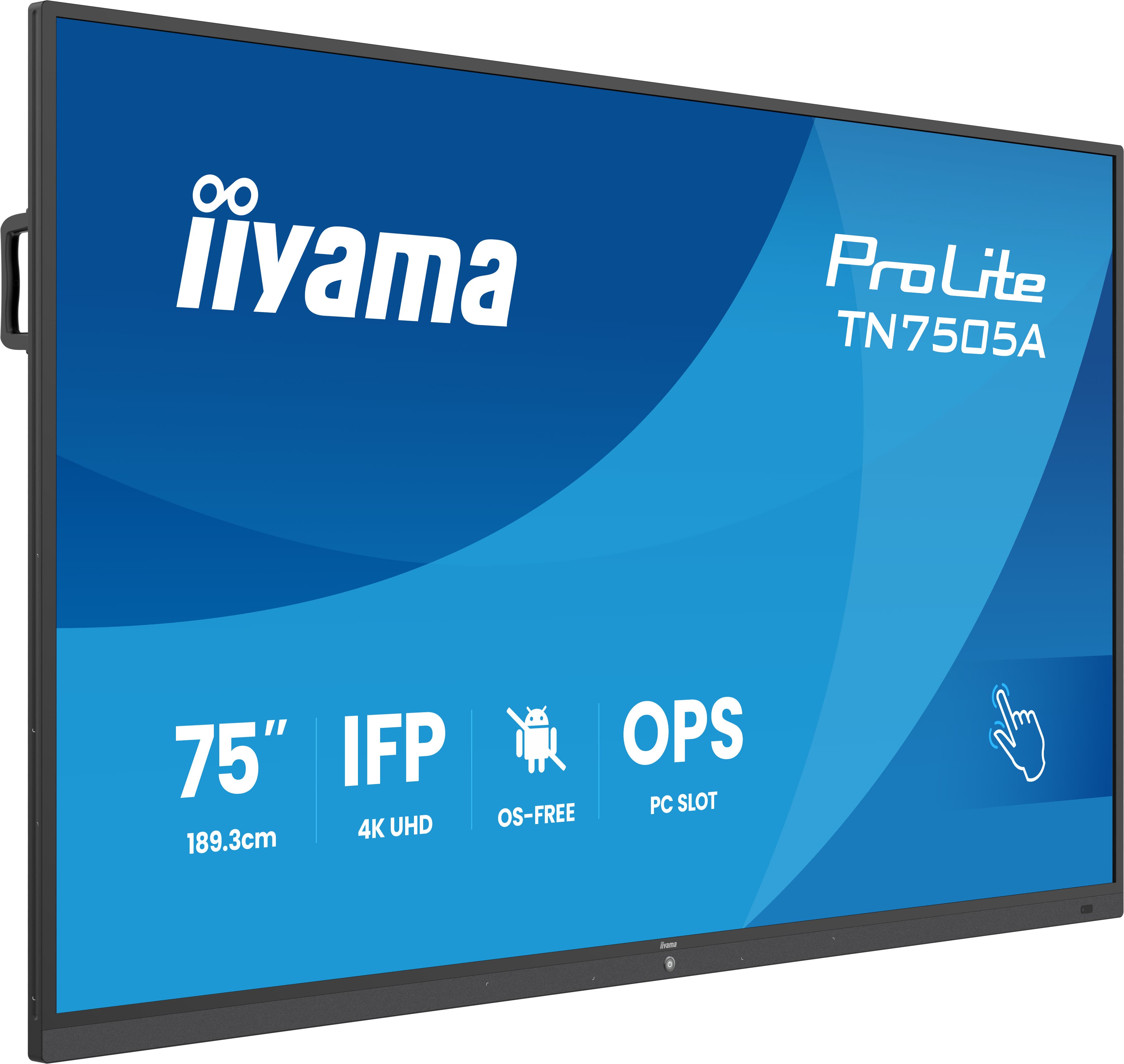75" iiyama TN7505A-B1AG:IPS,4K,no Android