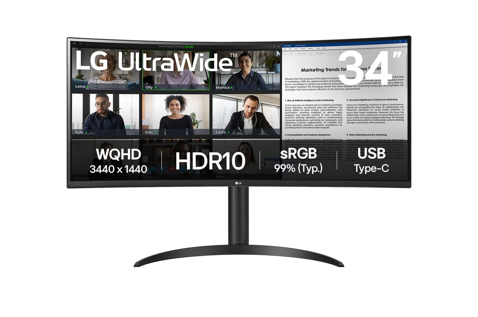 LG UltraWide (34WR55QK-B)