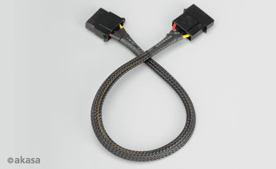 AKASA - 4-pin molex - 30 cm prodlužovací kabel