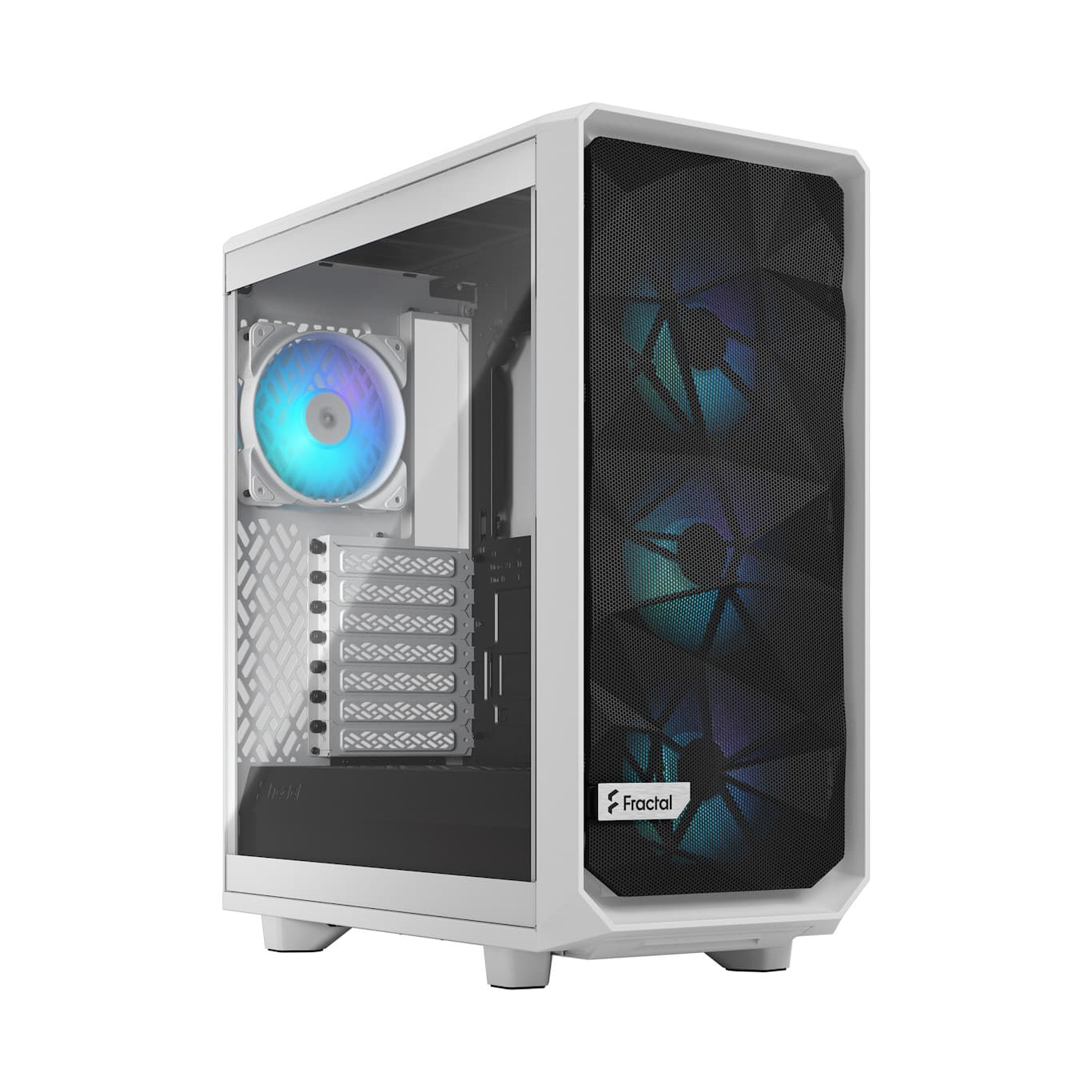 Fractal Design Meshify 2 Compact RGB White TG Clear Tint Midi Tower Transpar. Bílá
