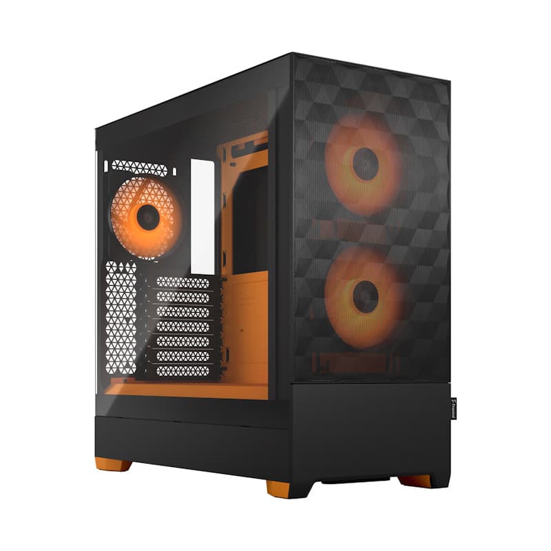 Fractal Design Pop Air RGB Orange Core TG Clear Tint Midi Tower Transpar