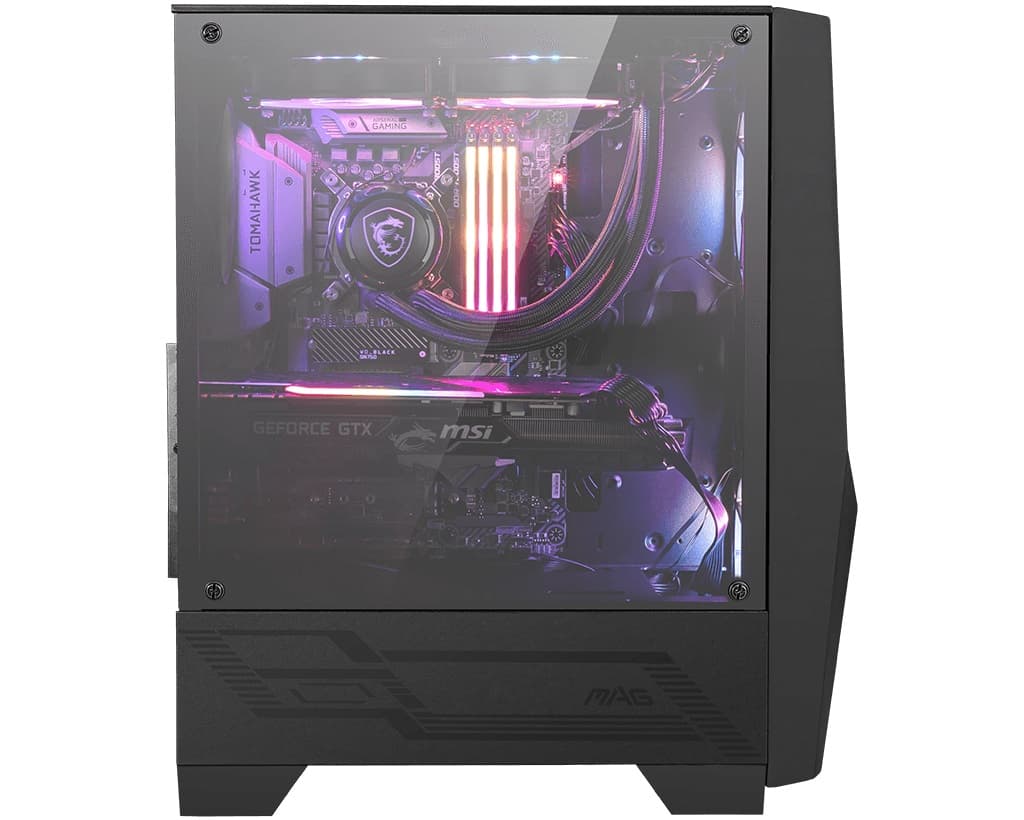 MSI MAG FORGE 100R Midi Tower Transpar. Černá