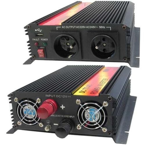 Měnič napětí Carspa CAR1.6KU-24 24V 230V+USB 1600W, modifikovaná sinus
