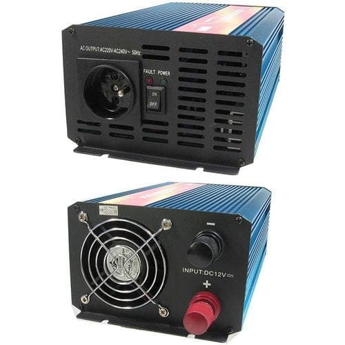 Měnič napětí Carspa P1000-12, 12V 230V1000W čistá sinusovka