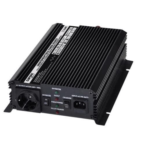 Měnič napětí Carspa UPS1000-12 12V 230V 1000W s nabíječkou 12V 10A a funkcí UPS