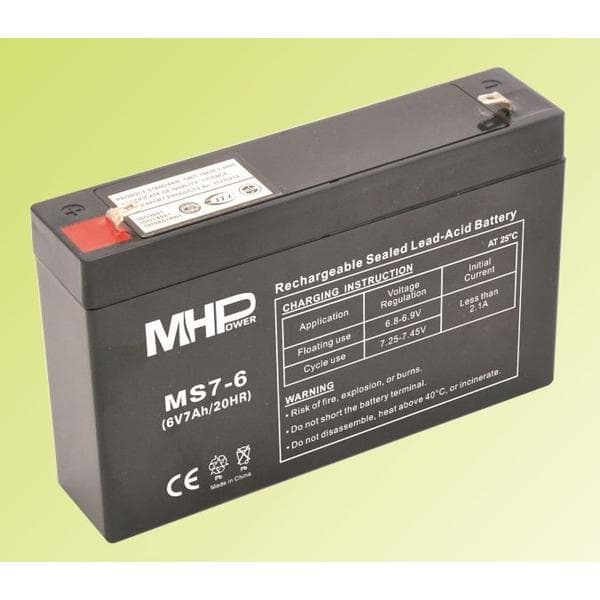 Pb akumulátor MHPower VRLA AGM 6V 7Ah (MS7-6)
