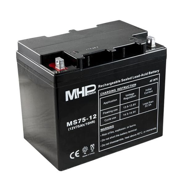 Pb akumulátor MHPower VRLA AGM 12V 75Ah (MS75-12)