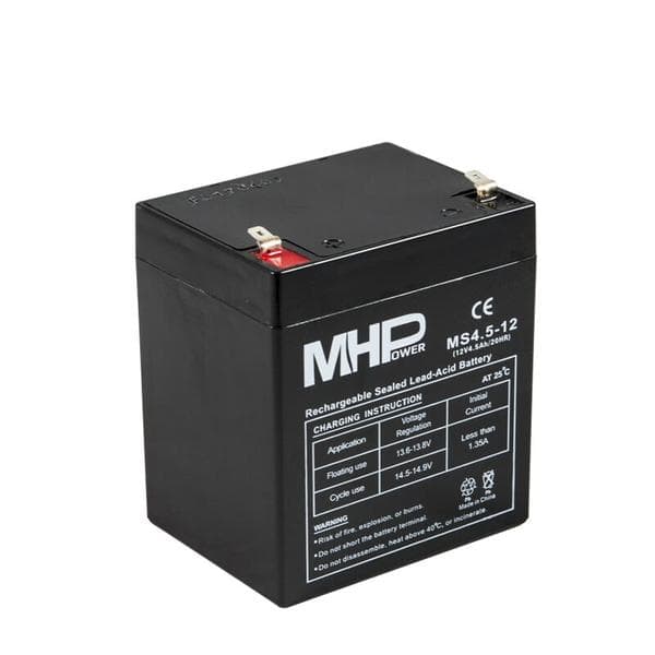 Pb akumulátor MHPower VRLA AGM 12V 4,5Ah (MS4.5-12