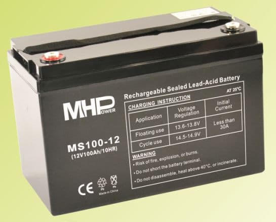 Pb akumulátor MHPower VRLA AGM 12V 100Ah (MS100-12