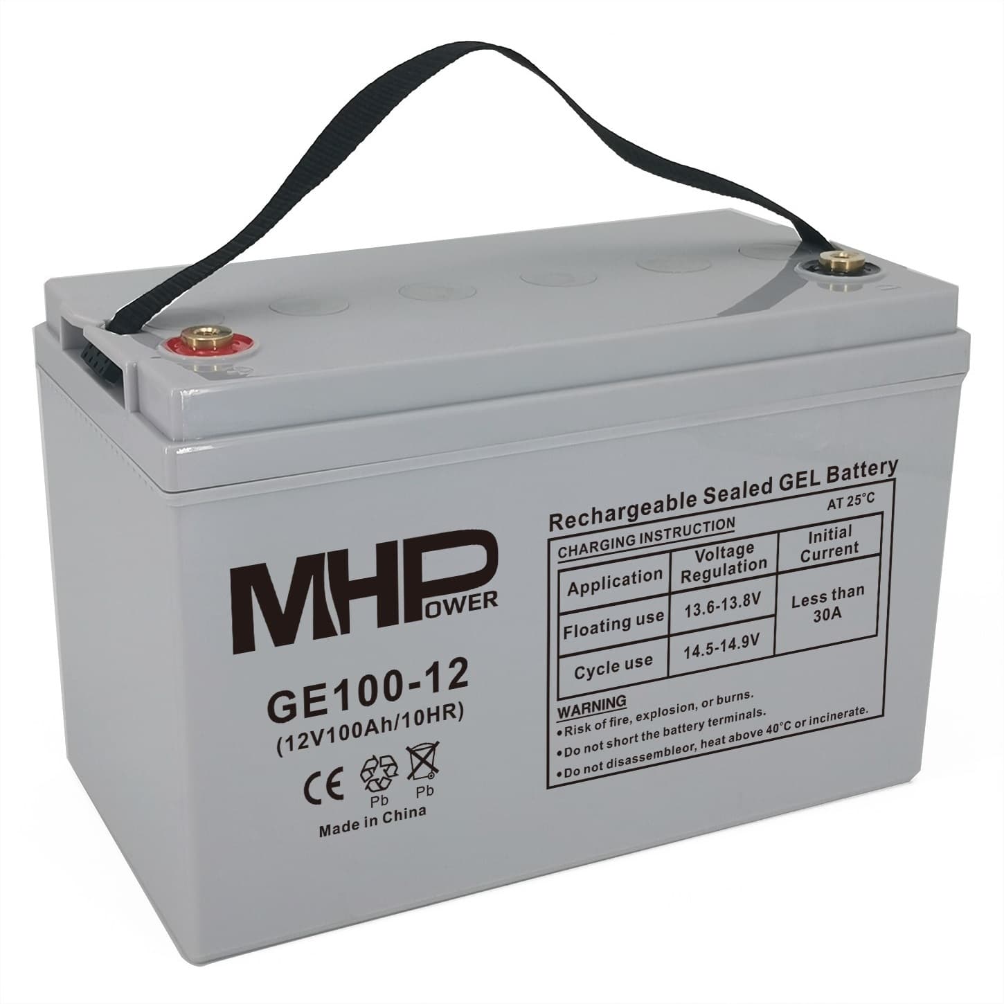 MHPower GE100-12 Gelový akumulátor 12V 100Ah