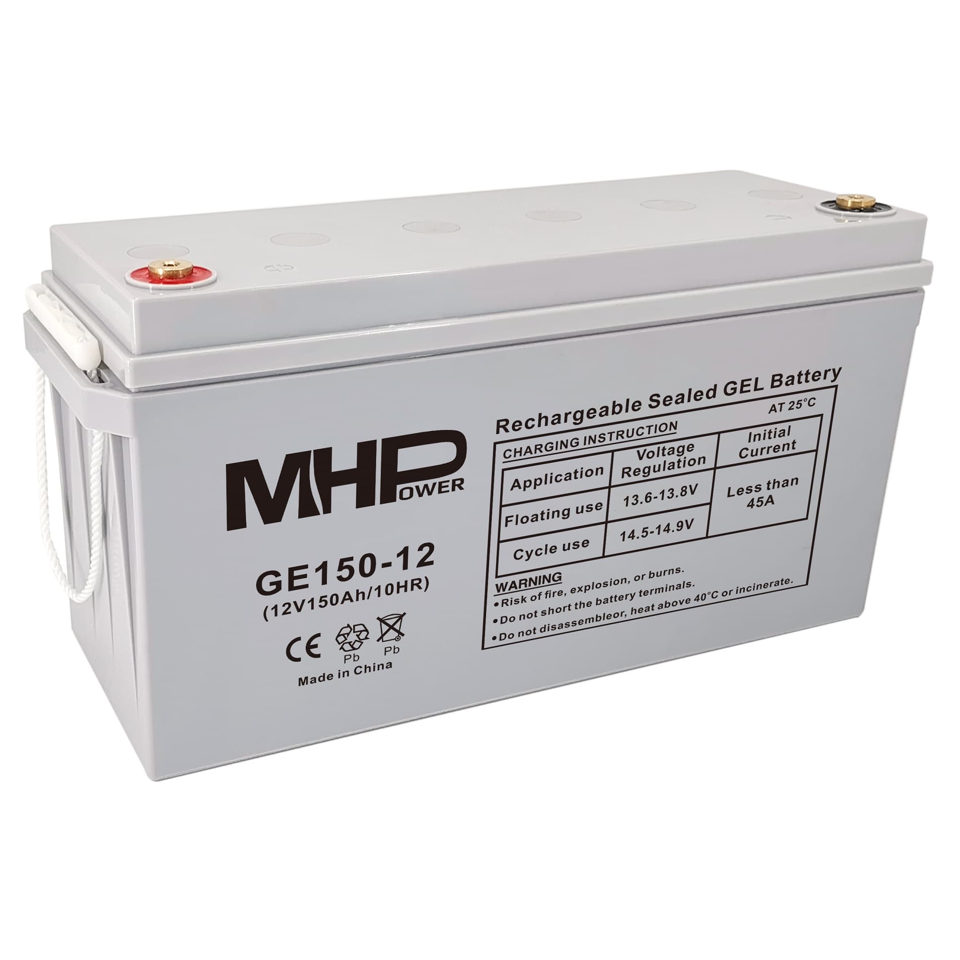 MHPower GE150-12 Gelový akumulátor 12V 150Ah