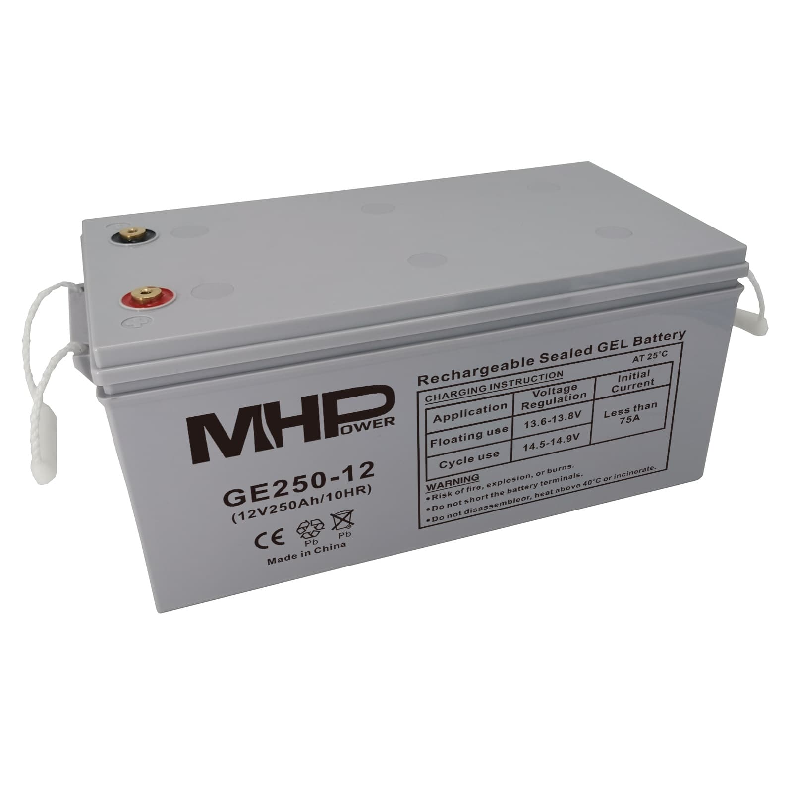 MHPower GE250-12 Gelový akumulátor 12V 250Ah