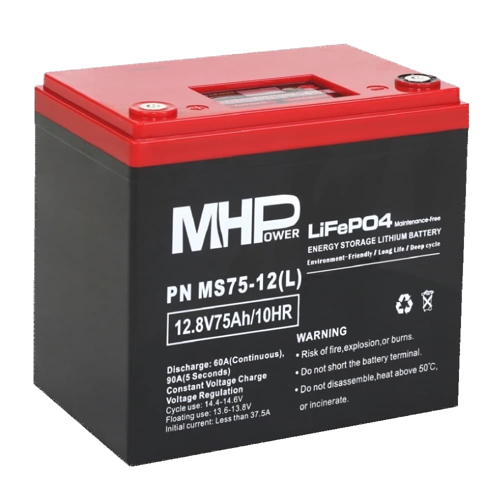 MHPower MS75-12(L) Lithium baterie LiFePO4 12V