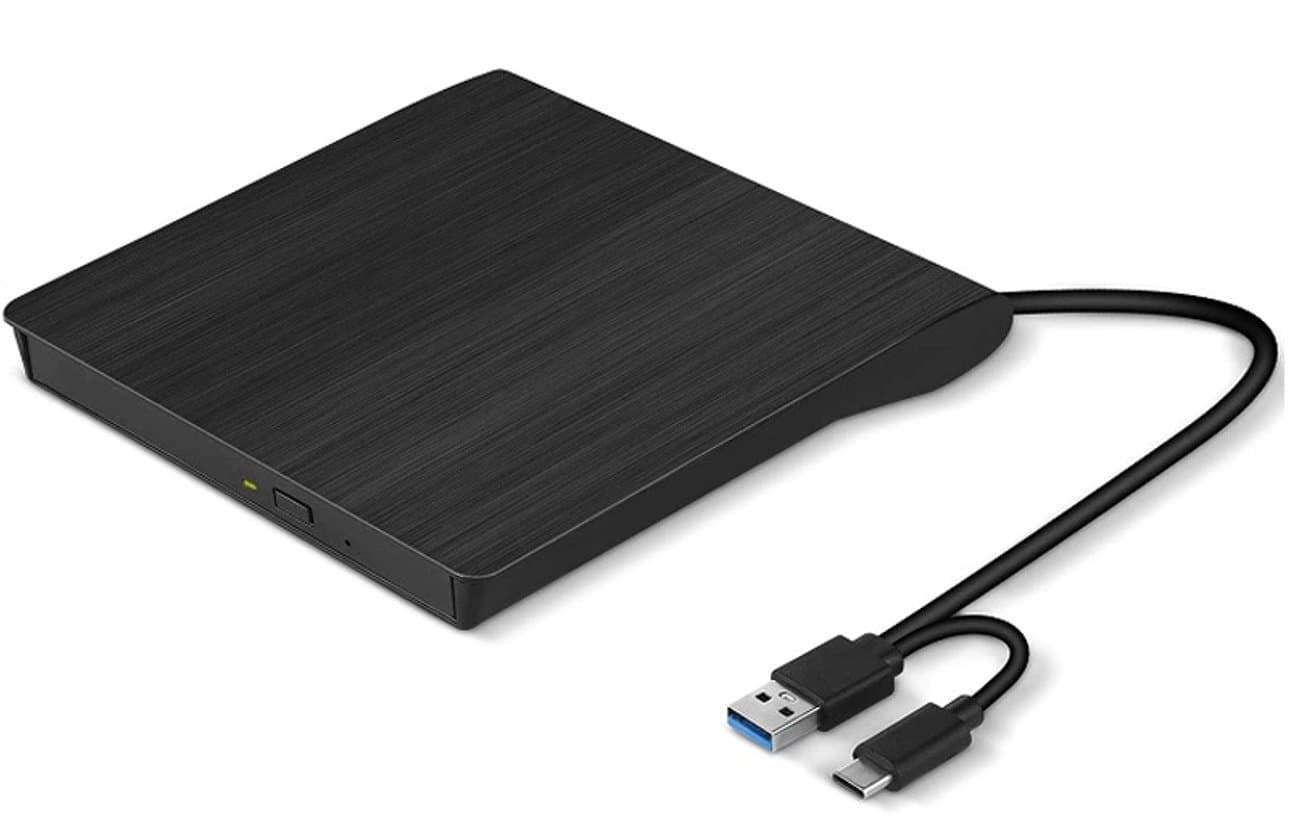 Externí DVD vypalovačka C-tech DVD-USB-AC, USB 2.0, USB A Type C