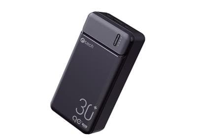 Powerbanka C-tech 30000mAh, Li-Pol, 20W, USB-C USB-A micro USB