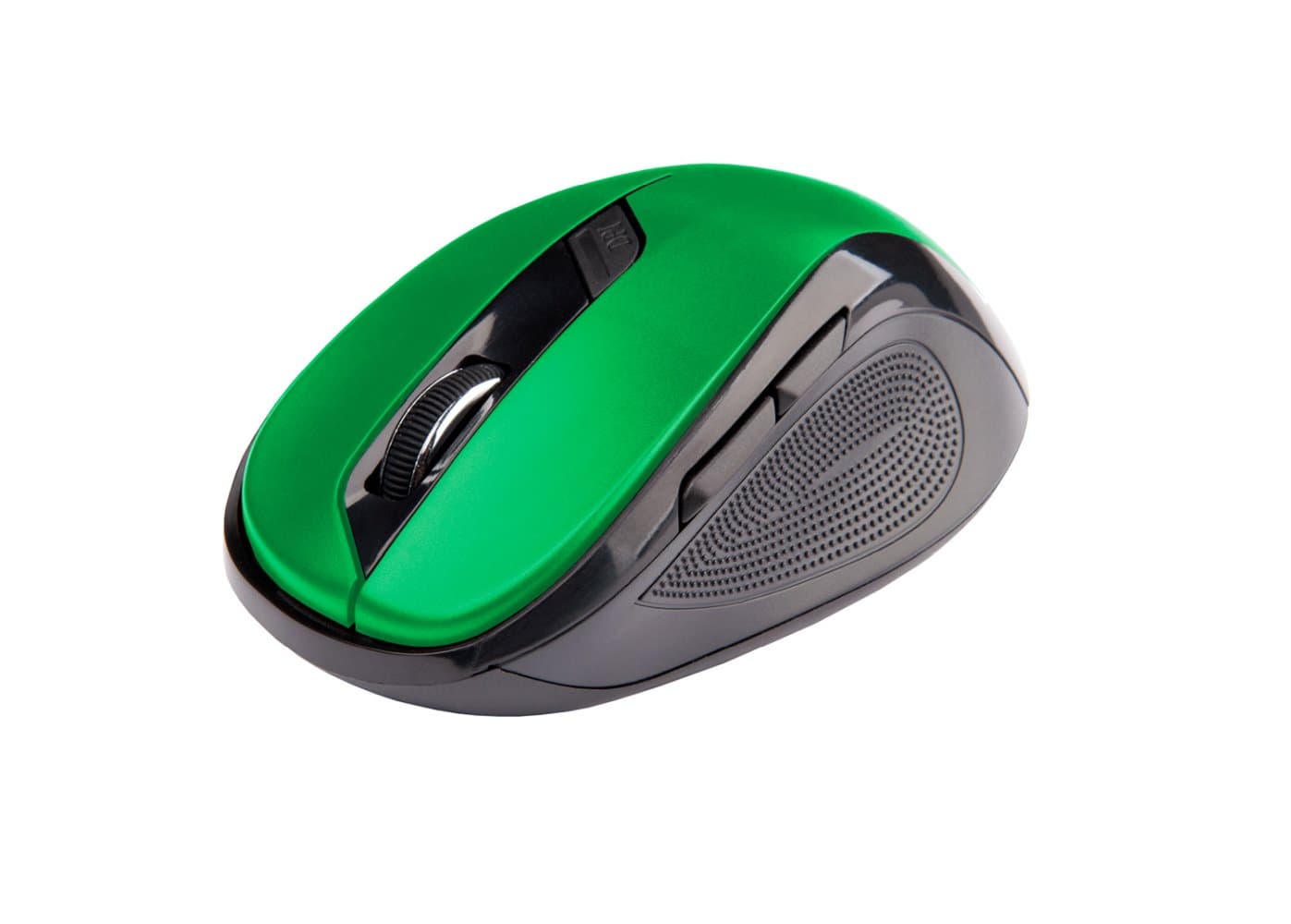 C-TECH Myš WLM-02 Ergonomická Optická Pro praváky 1 600 DPI Bezdrátová USB Černá-zelená