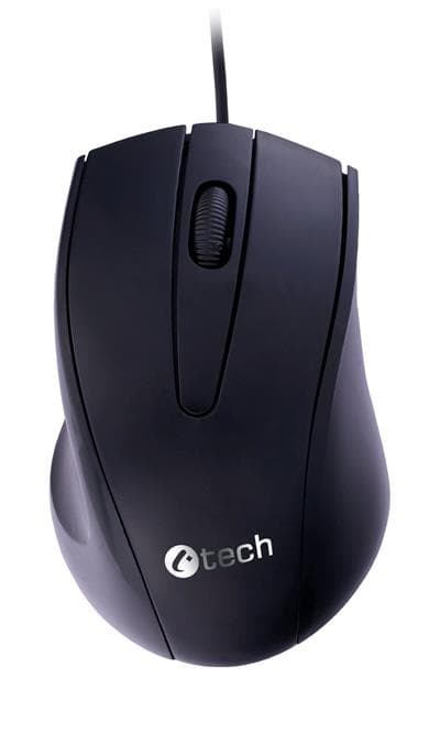 C-TECH Myš WM-07 Ergonomická Optická Pro praváky 1 200 DPI Drátová USB Černá