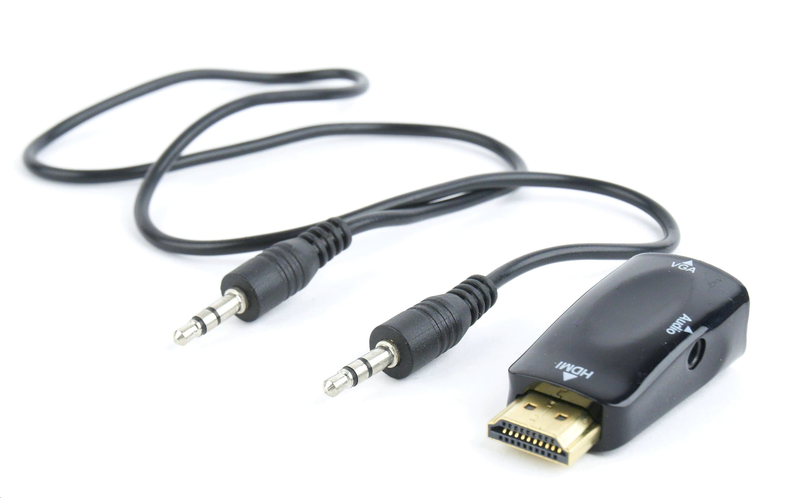 Adaptér C-TECH HDMI na VGA + Audio, M