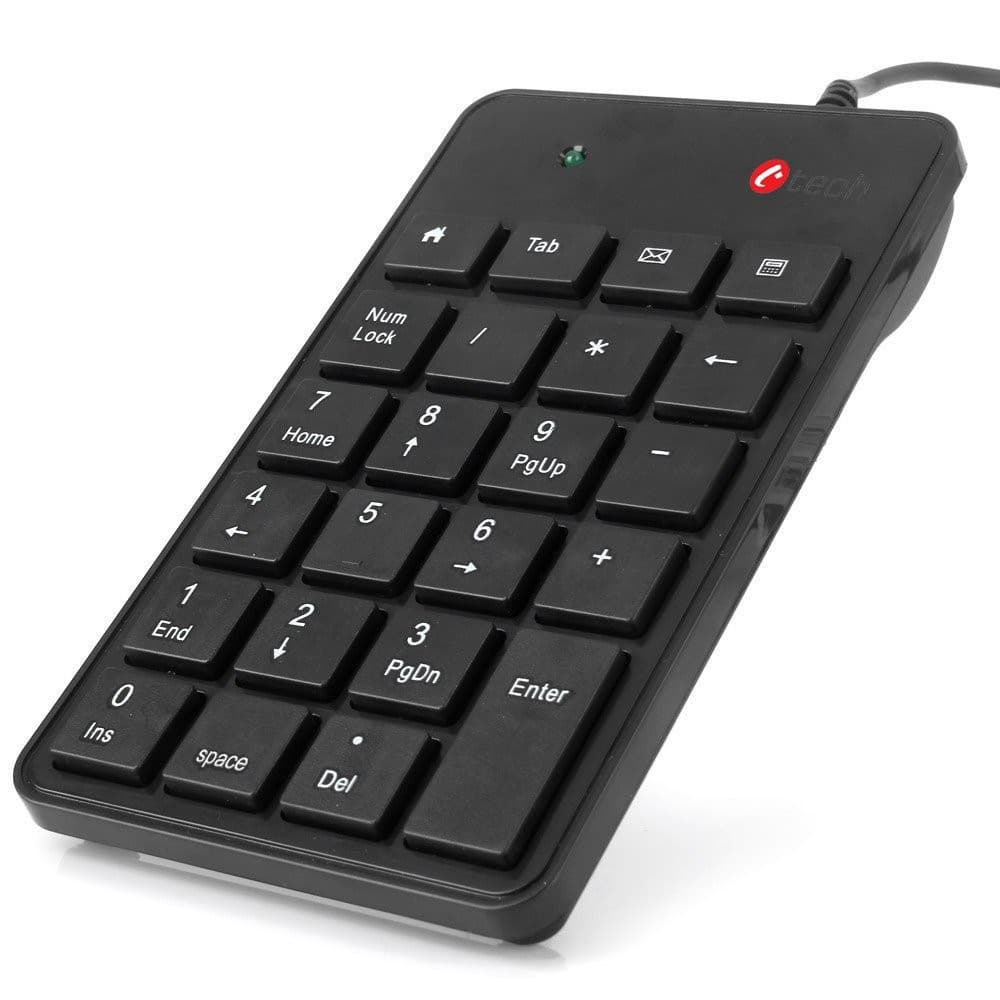 C-TECH KBN-01 Drátová USB UK layout Černá