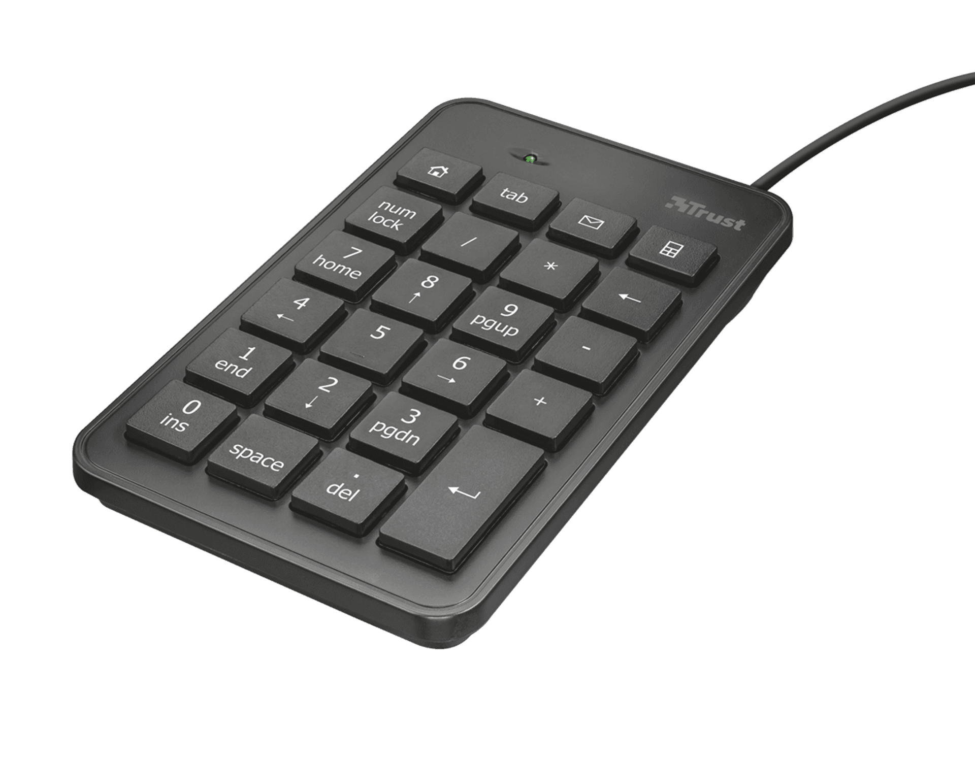 TRUST  XALAS Numerický blok, USB, černý