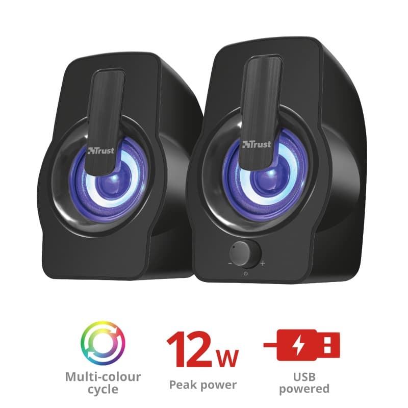 TRUST Gemi RGB Stereo 12W Černá