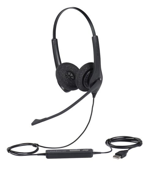 Jabra BIZ 1500 Stereo USB Drát Černá