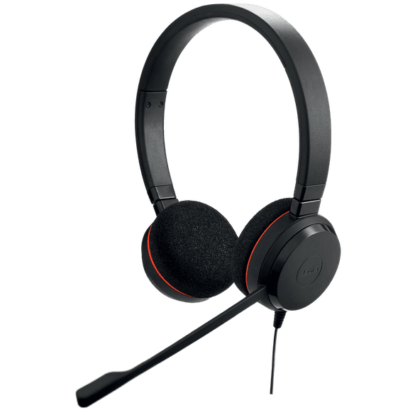Jabra Evolve 20 Stereo USB-C Drát MS Černá