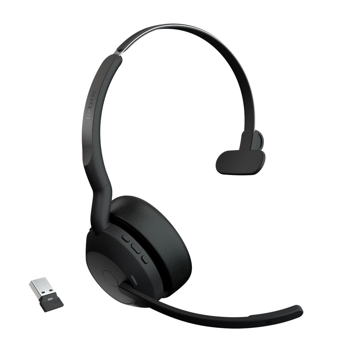 Jabra Evolve2 55 Mono ANC USB BT-USB Bezdrát Černá