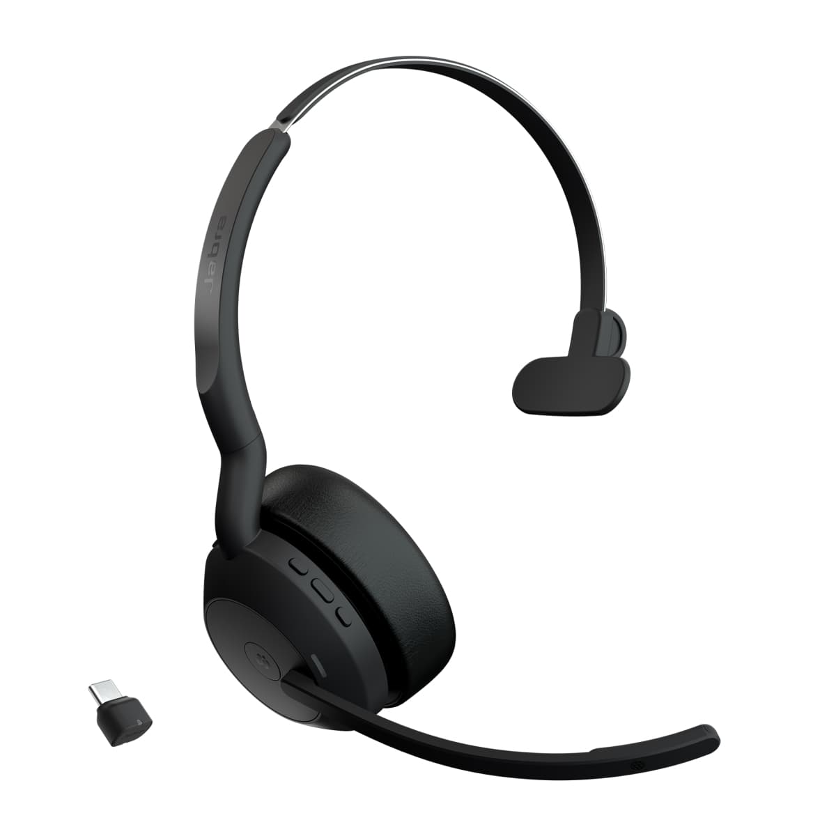 Jabra Evolve2 55 Mono ANC USB-C BT-USB Bezdrát MS Černá