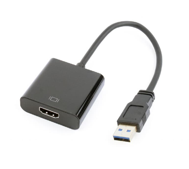 GEMBIRD Redukce USB 3.0 - HDMI, M F, 15cm, černý