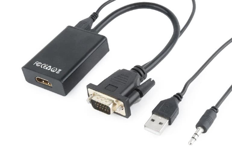 GEMBIRD Redukce VGA - HDMI, 0,15m, M