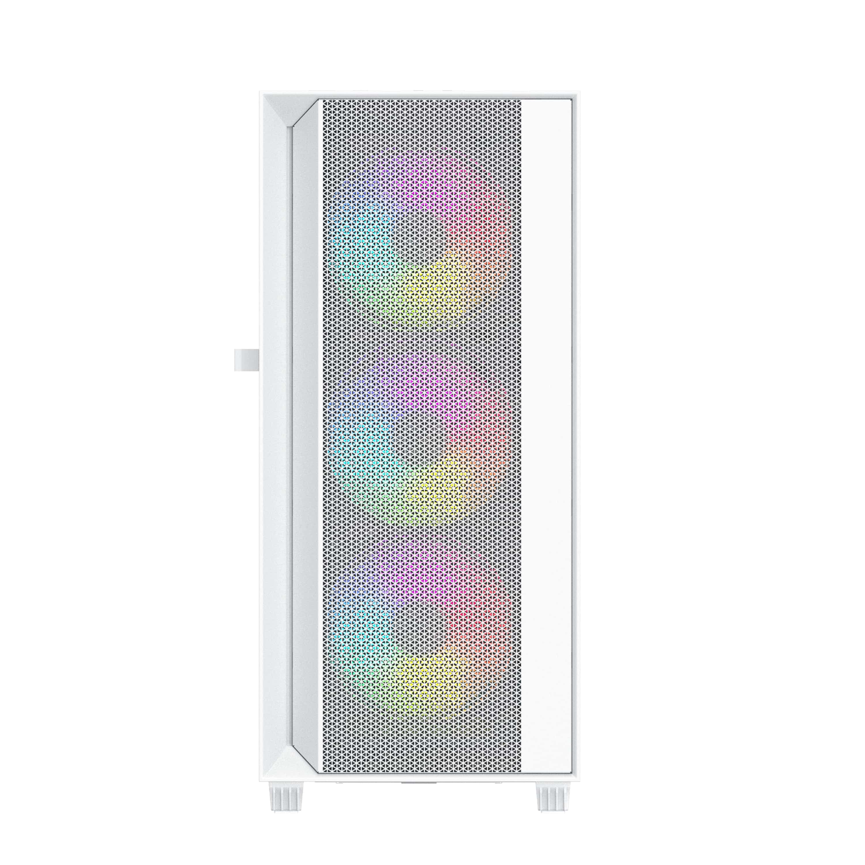 Gembird Fornax 4000 ARGB Midi Tower Transpar. Bílá