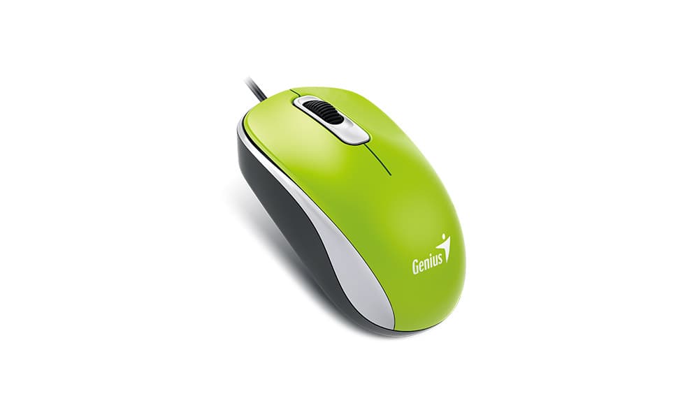 GENIUS DX-110 Kancelářská Optická 1 000 DPI Drátová USB Zelená