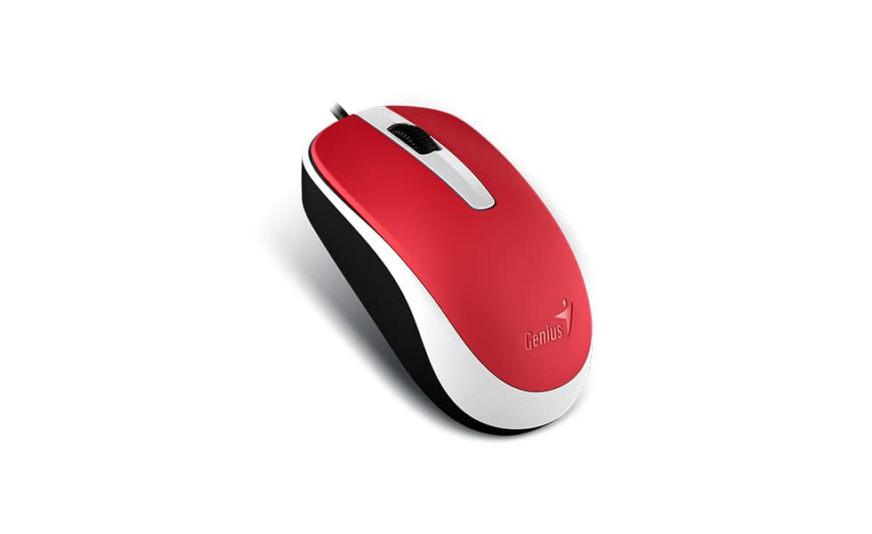 GENIUS DX-120 Kancelářská Optická 1 200 DPI Drátová USB Červená