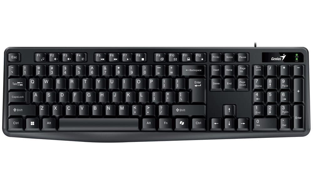 Genius KB-117 Drátová USB CZ-SK layout Černá