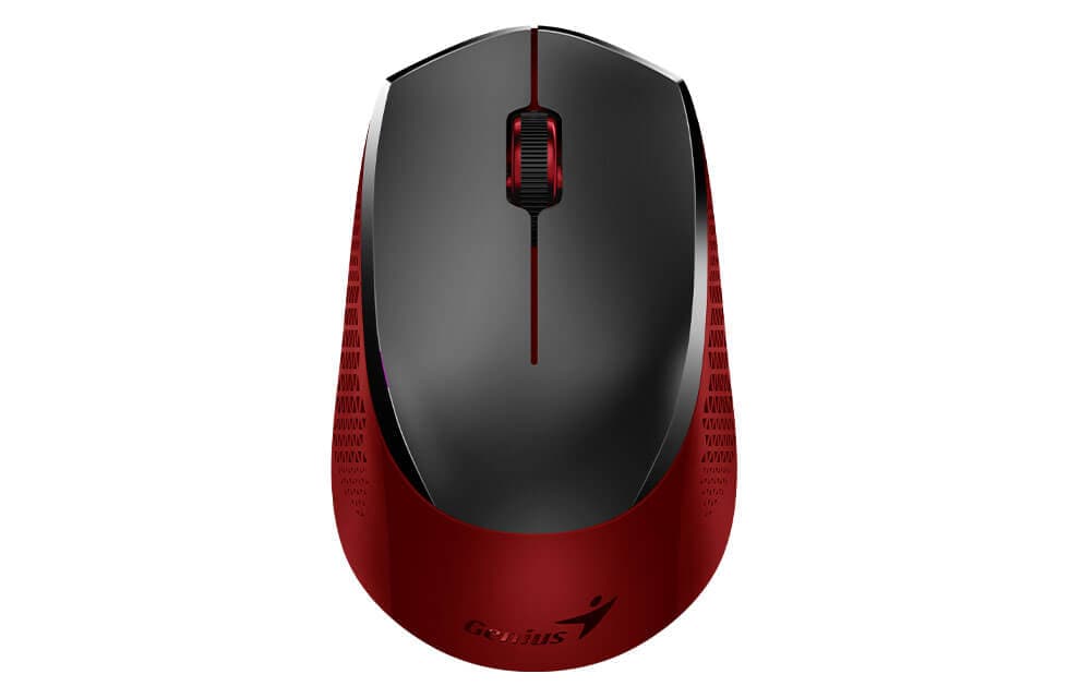 Genius NX-8000S Kancelářská Optická 1 200 DPI Bezdrátová USB Černá-červená