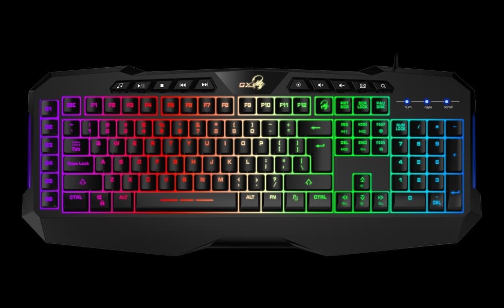 Genius Scorpion K11 Pro Drátová USB CZ-SK layout Černá