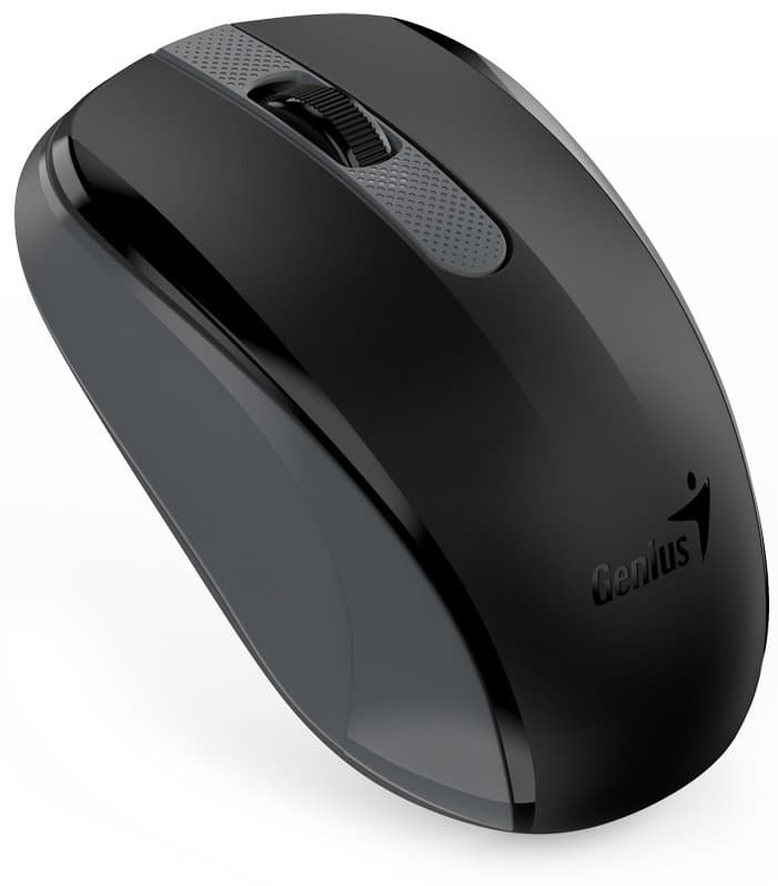 Genius NX-8008s Kancelářská Optická 1 200 DPI Bezdrátová USB Černá-šedá