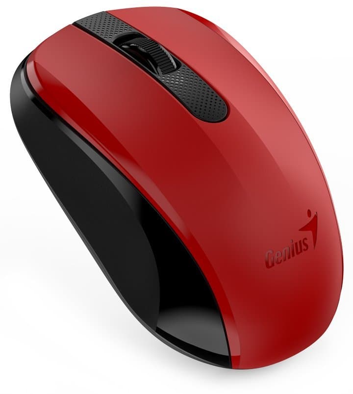 Genius NX-8008s Kancelářská Optická 1 200 DPI Bezdrátová USB Červená