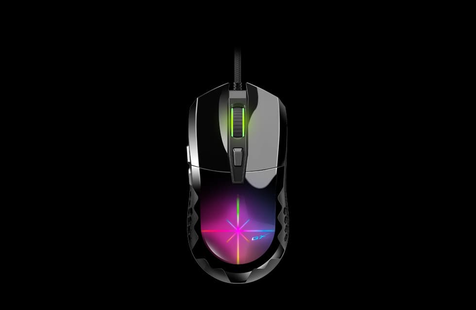 Genius Scorpion M715 Herní Optická Pro praváky 7 200 DPI Drátová USB Černá