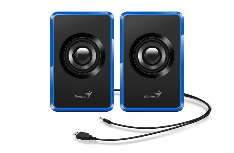 Genius SP-U125 Stereo 3W Černá-modrá