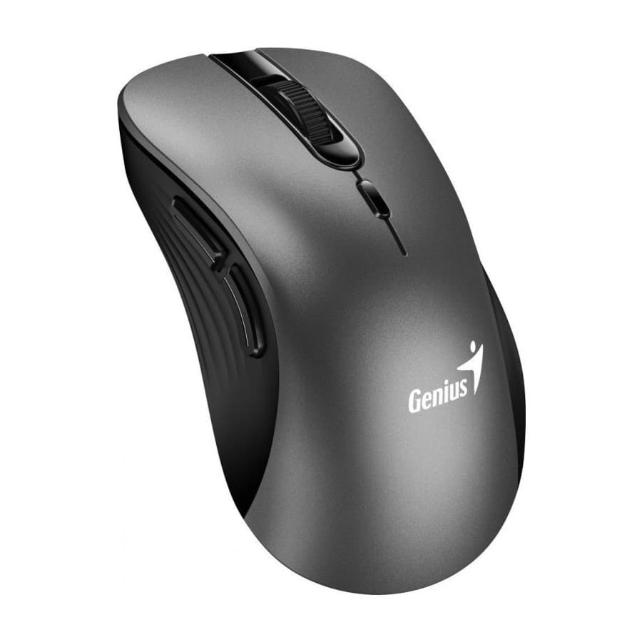 Genius Ergo 8100S Ergonomická Optická Pro praváky 1 600 DPI Bezdrátová USB Černá-šedá