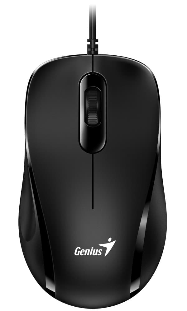 Genius DX-101 Kancelářská Optická Pro praváky 1 200 DPI Drátová USB Černá