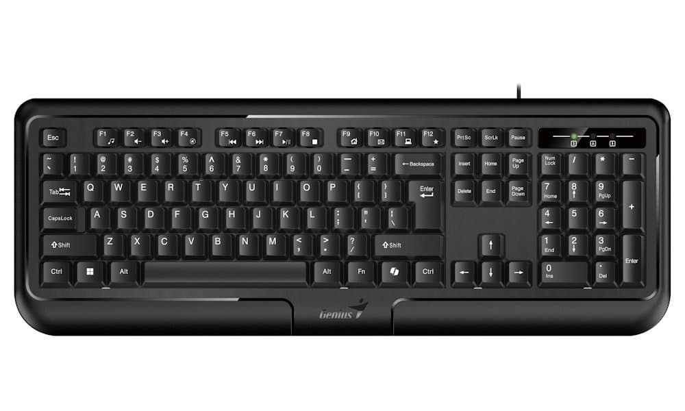 Genius KB-118 II Drátová USB CZ-SK layout Černá