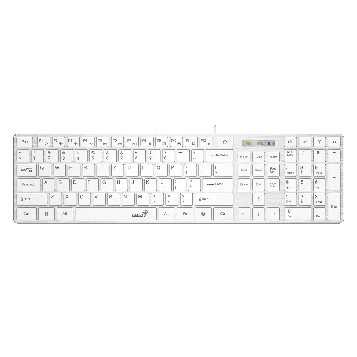 GENIUS Slimstar 126 klávesnice + Copilot bílá